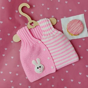 Рожевий в'язаний дитячий жилет для дівчинки