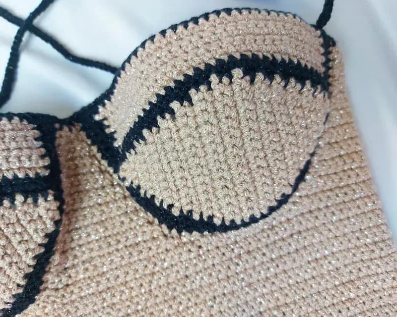 Бежевий літній топ-корсет KnitonShop