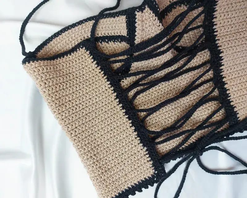 Бежевий літній топ-корсет KnitonShop